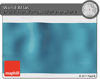 Satellite 3D Map of the Area around 23° 3' 19" S, 89° 19' 29" E
