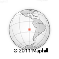 Outline Map of the Area around 23° 3' 19" S, 90° 1' 30" W, rectangular outline