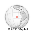 Outline Map of the Area around 23° 3' 19" S, 96° 49' 29" W, rectangular outline