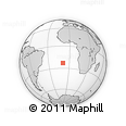 Outline Map of the Area around 23° 3' 19" S, 9° 16' 30" W, rectangular outline