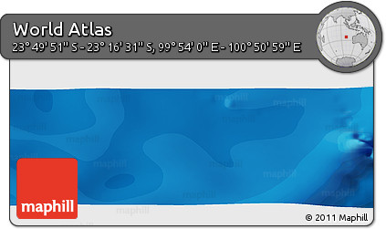 Political Panoramic Map of the Area around 23° 33' 11" S, 100° 22' 30" E