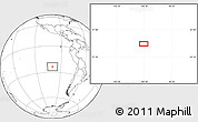 Blank Location Map of the area around 23° 33' 11" S, 100° 13' 29" W