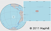 Gray Location Map of the area around 23° 33' 11" S, 106° 10' 30" W
