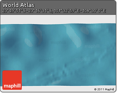 Satellite 3D Map of the Area around 23° 33' 11" S, 108° 1' 30" E
