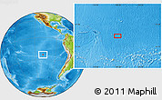 Physical Location Map of the area around 23° 33' 11" S, 108° 43' 29" W
