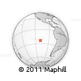 Outline Map of the Area around 23° 33' 11" S, 108° 43' 29" W, rectangular outline