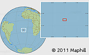 Savanna Style Location Map of the area around 23° 33' 11" S, 10° 58' 29" W