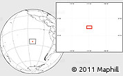 Blank Location Map of the area around 23° 33' 11" S, 111° 16' 30" W