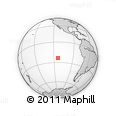 Outline Map of the Area around 23° 33' 11" S, 113° 49' 29" W, rectangular outline