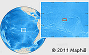 Shaded Relief Location Map of the area around 23° 33' 11" S, 115° 31' 30" W