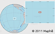 Gray Location Map of the area around 23° 33' 11" S, 116° 22' 30" W