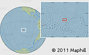 Savanna Style Location Map of the area around 23° 33' 11" S, 116° 22' 30" W, hill shading