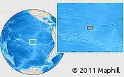 Shaded Relief Location Map of the area around 23° 33' 11" S, 116° 22' 30" W