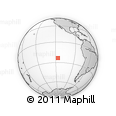 Outline Map of the Area around 23° 33' 11" S, 116° 22' 30" W, rectangular outline