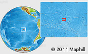 Physical Location Map of the area around 23° 33' 11" S, 117° 13' 29" W
