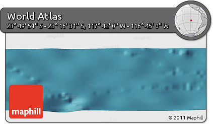 Satellite Panoramic Map of the Area around 23° 33' 11" S, 117° 13' 29" W