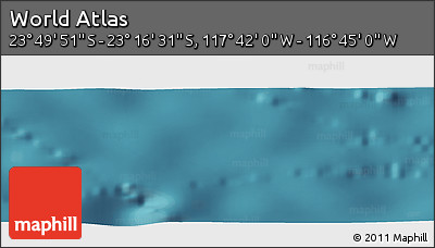 Satellite Panoramic Map of the Area around 23° 33' 11" S, 117° 13' 29" W