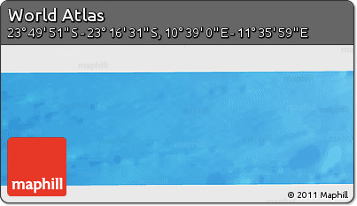 Physical Panoramic Map of the Area around 23° 33' 11" S, 11° 7' 30" E