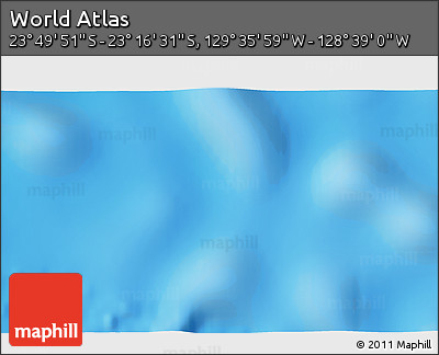 Physical 3D Map of the Area around 23° 33' 11" S, 129° 7' 30" W