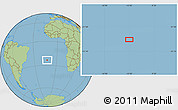 Savanna Style Location Map of the area around 23° 33' 11" S, 12° 40' 30" W