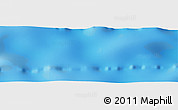 Shaded Relief Panoramic Map of the area around 23° 33' 11" S, 12° 40' 30" W