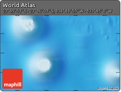 Physical Map of the Area around 23° 33' 11" S, 134° 13' 29" W