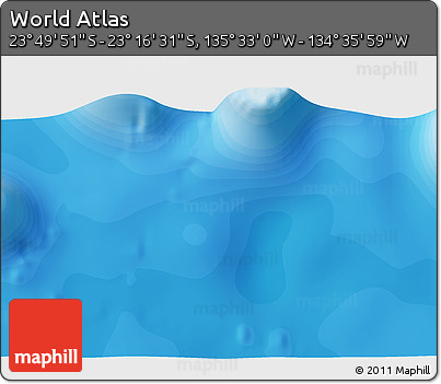 Political 3D Map of the Area around 23° 33' 11" S, 135° 4' 29" W