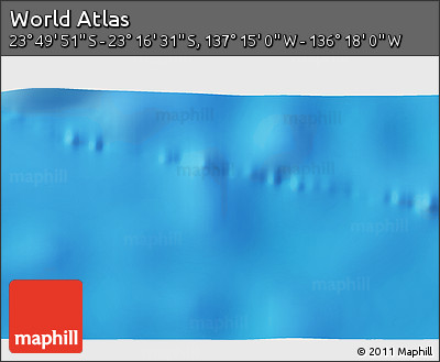 Physical 3D Map of the Area around 23° 33' 11" S, 136° 46' 30" W