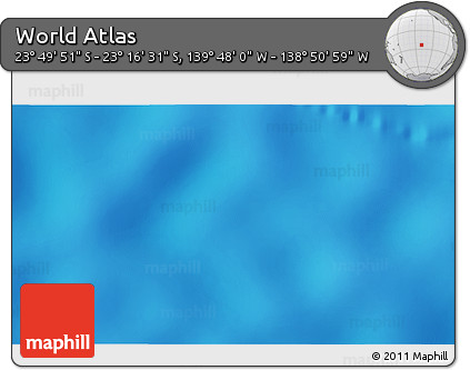 Shaded Relief 3D Map of the Area around 23° 33' 11" S, 139° 19' 29" W