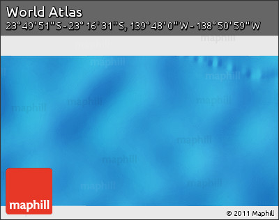 Shaded Relief 3D Map of the Area around 23° 33' 11" S, 139° 19' 29" W