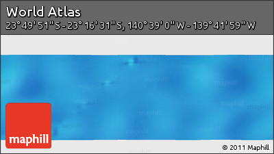 Physical Panoramic Map of the Area around 23° 33' 11" S, 140° 10' 30" W