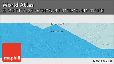 Political Panoramic Map of the Area around 23° 33' 11" S, 141° 10' 30" E