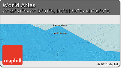 Political Panoramic Map of the Area around 23° 33' 11" S, 141° 10' 30" E