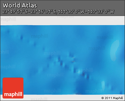 Physical 3D Map of the Area around 23° 33' 11" S, 141° 1' 30" W