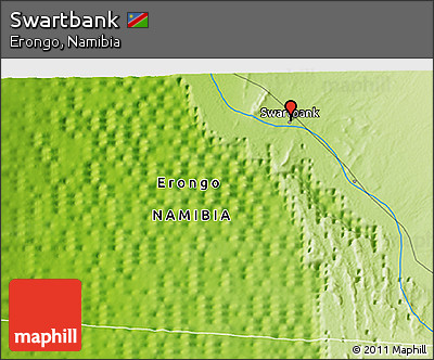 Physical 3D Map of Swartbank