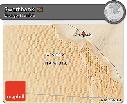 Satellite 3D Map of Swartbank