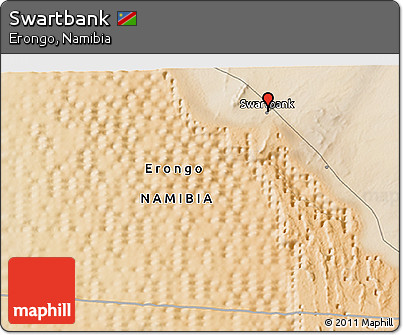 Satellite 3D Map of Swartbank