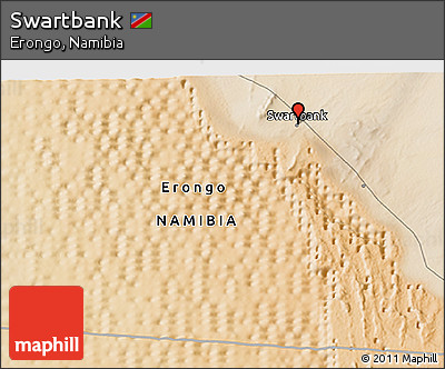 Satellite 3D Map of Swartbank