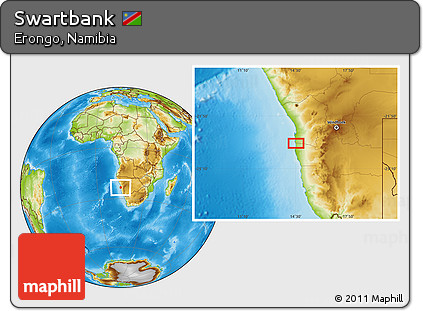 Physical Location Map of Swartbank