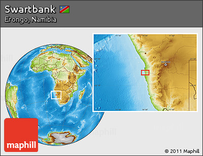 Physical Location Map of Swartbank