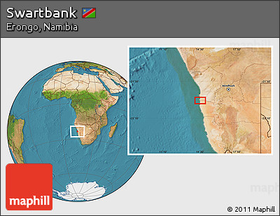 Satellite Location Map of Swartbank