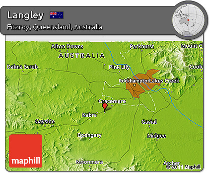 Physical 3D Map of Langley