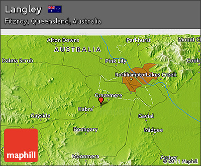 Physical 3D Map of Langley