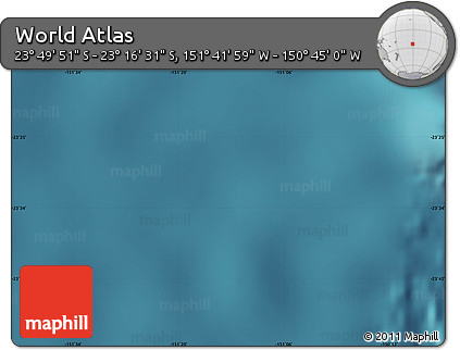 Satellite Map of the Area around 23° 33' 11" S, 151° 13' 29" W