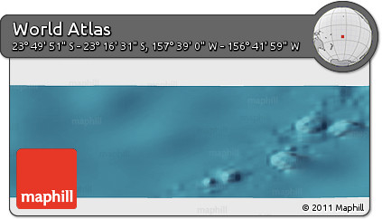 Satellite Panoramic Map of the Area around 23° 33' 11" S, 157° 10' 30" W