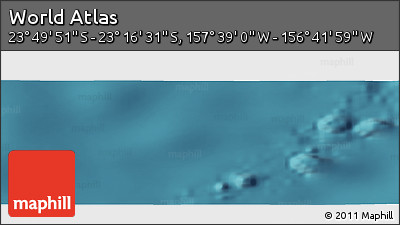 Satellite Panoramic Map of the Area around 23° 33' 11" S, 157° 10' 30" W