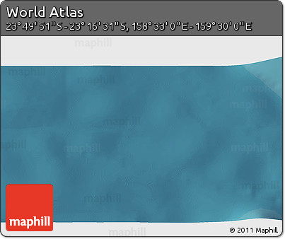 Satellite 3D Map of the Area around 23° 33' 11" S, 159° 1' 30" E