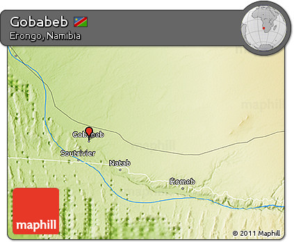Physical 3D Map of Gobabeb
