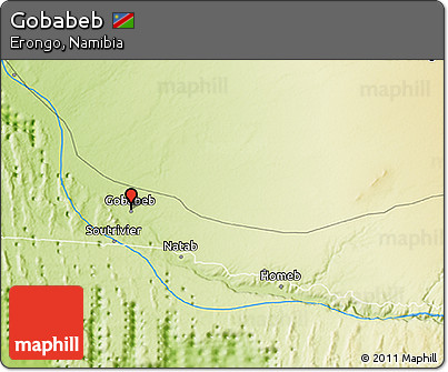 Physical 3D Map of Gobabeb