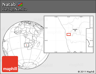 Blank Location Map of Natab